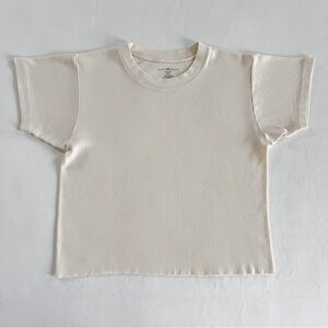 Brandy Melville Baby Cropped T-Shirt | Cream | One Size (Fits XS) | GUC